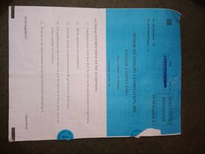 12class bord exam paper