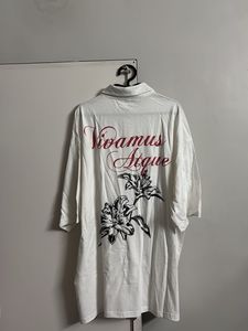 White Oversized Button-Up Shirt