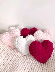 Handmade Heart Cushions