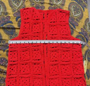 Red Crochet Vest ❤️