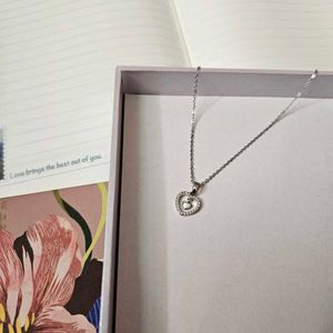 Silver Heart Anti Tarnish Chain Necklace
