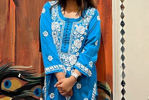 Lucknowi chikankari kurti kurta