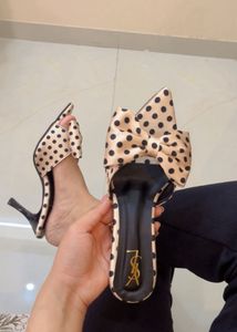 ALL SIZES AVAILABLE Designer Polka Dot Bow Heels