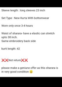 SALE❗KURTI WITH SHARARA/GHARARA
