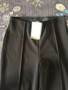 Classic Black Wide-Leg Trousers with Tags