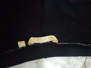 Black Palazzo Pants with Golden Print
