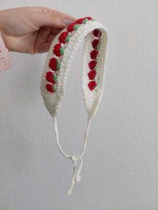 Cute Strawberry🍓 Crochet Headband