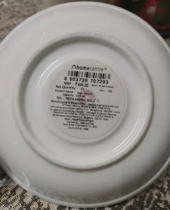 01 Cup &amp; Saucer Set HomeCentre 210 Ml_Teal Ceramic