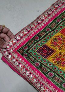 new designer Green duppata with Bandhani Print
