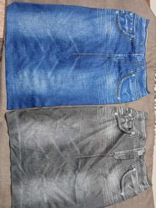 Combo of Skirts (Black and Blue)