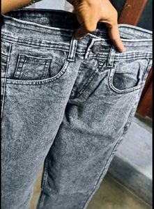 Stylish Charcoal Grey Denim Jeans