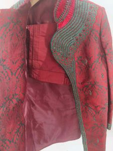 Sherwani With Fine Hand Made Embroidery