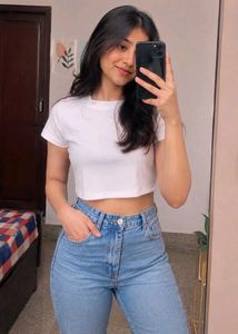 White Crop Top - New with Tags