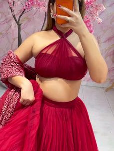 Elegant Maroon Lehenga Choli Set