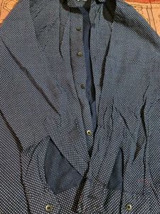 Men's Blue Polka Dot Shirt