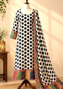 sale Pakistani Polka Dot Kurta only🎀♥️
