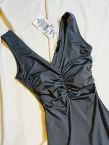 Elegant Ruched Maxi Dress.