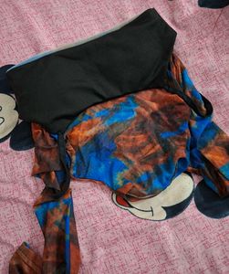 Abstract Print Long Sleeve Top