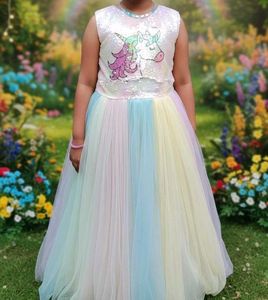 Sparkly Unicorn Tulle Gown