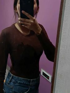 Brown Bodysuit (ribbed)