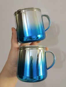 Stainless Steel Mugs with Lids