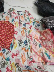 Libas Floral Print Kurta