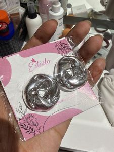 Elegant Silver Hoop Earrings