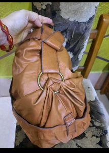 Brown Leather Hobo Bag