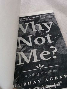 Why Not Me? - Anubhav Agrawal