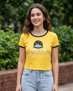 Yellow "There is No Planet B" T-Shirt