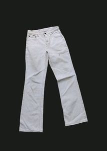Original Important Lee Flared Jeans White