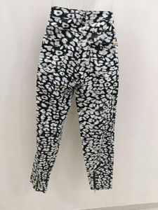 Leopard Print Straight Leg Pants