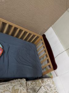 Baby Crib with Mattress and Bedding