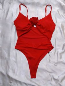 Red One Piece Swimsuit