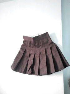 Pleated Mini Skirt - 🖤