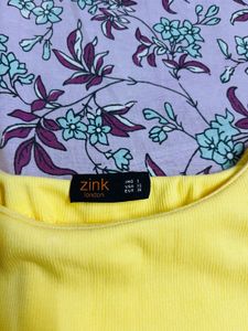 Vibrant Yellow Sleeveless Top size S