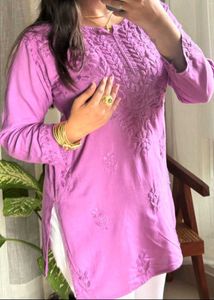 The Purple Paradigm Short Kurti 💜