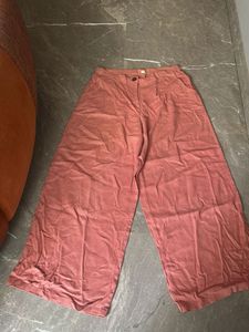 Wide Leg linen Crop Pants