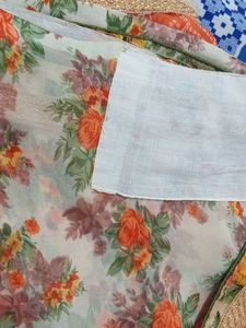 Vibrant Orange Bandhani Saree