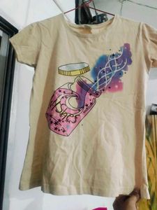 Cream Graphic T-Shirt