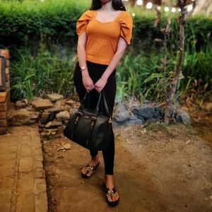orange elegant top