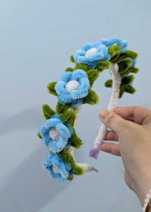 Blue Flower Headband