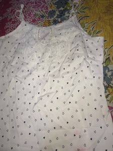 Cute White Tank Top Ad Pants Set