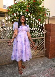Beautiful Floral Print Gown