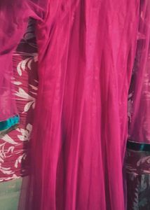 Elegant Pink Anarkali Kurta Set