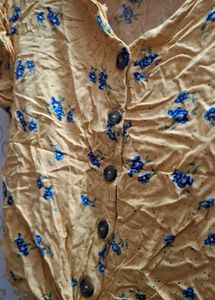 BUY 1GET 1 FREE yellow top with floral design