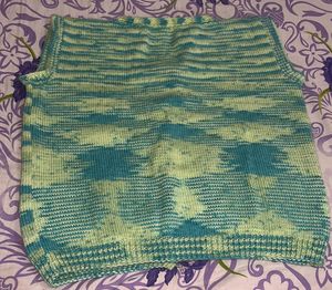 Hand-Knitted Striped Vest