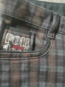 A Very Nice Black Colour Checks Pant