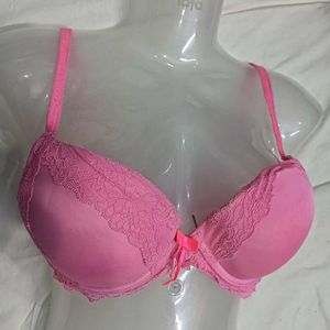 Pink Lace ❤️‍🔥 Trim Padded Bra