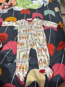 Cute Baby Sleepsuit with Musical Theme